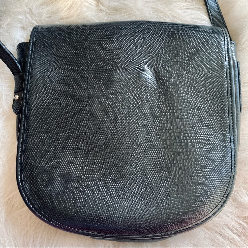 Vintage Francois Marot Black Epi Leather Crossbody - Picture 4 of 7